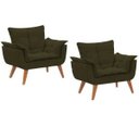 Ver imagem 1 de Kit 2 Poltronas Decorativas Opala Suede