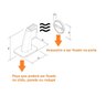 Kit 5 Prendedor Trava Porta Magnético Adesivo Escovado Imab - 4