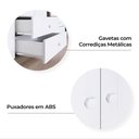 Ver imagem 6 de Guarda Roupa 3 Portas e Comoda 5 Gavetas Bala de Menta Rustico Branco Henn