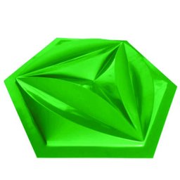 Forma 3D Abs 1Mm Gesso/Cimento - Flower 44 X 38 Cm - 3