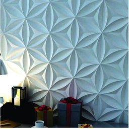 Forma 3D Abs 1Mm Gesso/Cimento - Flower 44 X 38 Cm - 2