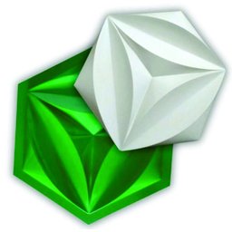 Forma 3D Abs 1Mm Gesso/Cimento - Flower 44 X 38 Cm - 1