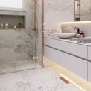 Ver imagem 2 de Ralo Linear Elleve Tiny 2920 25cm com Tampa Red Gold