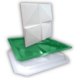 Forma 3D Abs 1Mm Gesso/Cimento - Cronos 40,5 X 40,5 - 2