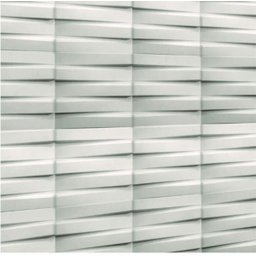 Forma 3D Abs 1Mm Gesso/Cimento - Vertente 40 X 40 Cm - 2