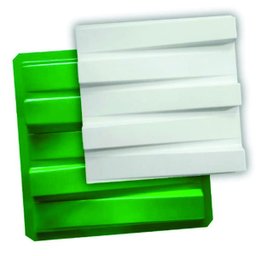 Forma 3D Abs 1Mm Gesso/Cimento - Vertente 40 X 40 Cm - 1