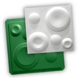 Forma 3D Abs 1Mm Gesso/Cimento - Modelo Lunar 38,5 X 38,5 - 1 Forma 3D Abs 1Mm Gesso/Cimento - Modelo Lunar 38,5 X 38,5 - 1