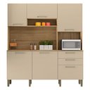 Ver imagem 1 de Cozinha Ferrara 6 Portas e 2 Gavetas Freijó Vanilla - Kits Paraná