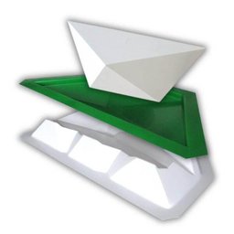 Forma Abs 3D 1Mm Gesso/Cimento - Trapézio 43,5 X 19,5 - 2