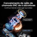 Ver imagem 6 de Fone de ouvido QCY HT05 ANC Bluetooth 5.2 TWS 6 microfones HT05 Melobuds ANC Preto