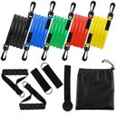 Ver imagem 1 de Kit De Elásticos Extensores Exercícios Musculação 11 Peças