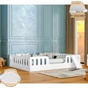 Ver imagem 2 de Cama Infantil Helo com Colchão D28 Casal Montessoriana com Escorregador Divaloto com Luminária...