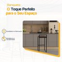 Ver imagem 3 de Banqueta Quadrada Preta para Balcão Ilha Cozinha Gourmet Bancada Piscina Bares Àrea de Lazer