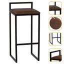 Ver imagem 1 de Banqueta Quadrada Preta para Balcão Ilha Cozinha Gourmet Bancada Piscina Bares Àrea de Lazer