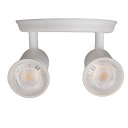 Spot Sobrepor Direcionável Articulado 2 Gu10 Mr16 Dicroica Cor:branco - 7