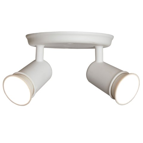 Spot Sobrepor Direcionável Articulado 2 Gu10 Mr16 Dicroica Cor:branco