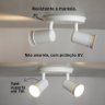 Spot Sobrepor Direcionável Articulado 2 Gu10 Mr16 Dicroica Cor:branco - 3