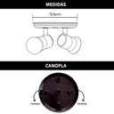 Ver imagem 5 de Spot Sobrepor Direcionável Articulado 2 Gu10 Mr16 Dicroica Cor:branco