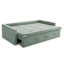 Ver imagem 4 de Sofá sem Caixa Retrátil e Reclinável 1,65m com Molas Bianca Boucle Menta Madelina Decor