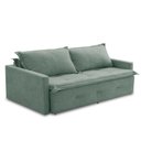 Ver imagem 6 de Sofá sem Caixa Retrátil e Reclinável 1,65m com Molas Bianca Boucle Menta Madelina Decor
