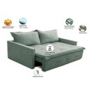 Ver imagem 2 de Sofá sem Caixa Retrátil e Reclinável 1,65m com Molas Bianca Boucle Menta Madelina Decor
