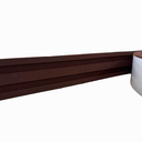 Ver imagem 1 de Moldura Roda Meio Eva Autocolante Marte 5cmx5mm 15 Metros - Marrom