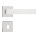 Ver imagem 2 de Fechadura Interna Retro Roseta Quadrada Cromo Acetinado Pado