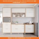 Ver imagem 5 de Balcão de Cozinha 100%mdf 80cm 1 Porta Basculante 1 Gaveta Eloise Mgm Móveis Freijó/off White