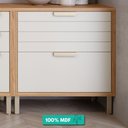 Ver imagem 2 de Balcão de Cozinha 100%mdf 80cm 1 Porta Basculante 1 Gaveta Eloise Mgm Móveis Freijó/off White