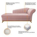 Ver imagem 6 de Kit Diva Recamier Vanessa 140cm Lado Esquerdo e 02 Poltronas Laura Suede - Doce Sonho Móveis RECAMIE