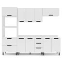 Ver imagem 4 de Cozinha Compacta 250067 5 Peças Meena com Tampo Branco Politorno Móveis
