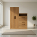 Ver imagem 2 de Guarda Roupa Master 2 Portas 5 Gavetas com Nicho Cinamomo Formimóveis