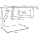 Ver imagem 4 de Gabinete De Vidro 45Cm Ac Com Cuba Redonda Ouro Envelhecido