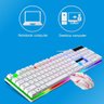 Kit Teclado + Mouse Semi Mecânico Gamer Led Rgb Branco M400 Luuk Young - 6