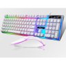 Kit Teclado + Mouse Semi Mecânico Gamer Led Rgb Branco M400 Luuk Young - 3