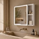 Ver imagem 6 de Espelheira para Banheiro com 1 Porta Nicho LED Touch 68cm Resistente a Umidade