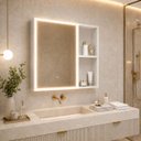 Ver imagem 7 de Espelheira para Banheiro com 1 Porta Nicho LED Touch 68cm Resistente a Umidade
