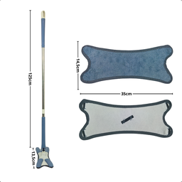 Rodo Mop Torce Pano Twist Piso Laminado + 3 Refis Extra Kit - 5