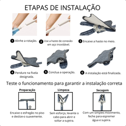 Rodo Mop Torce Pano Twist Piso Laminado + 3 Refis Extra Kit - 7