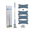 Rodo Mop Torce Pano Twist Piso Laminado + 3 Refis Extra Kit - 9