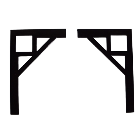 Mão Francesa Grande 20x30cm Quadrada PRETA All Style