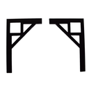 Ver imagem 1 de Mão Francesa Grande 20x30cm Quadrada PRETA All Style