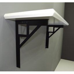 Mão Francesa Grande 20x30cm Quadrada PRETA All Style - 2