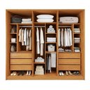 Ver imagem 4 de Guarda Roupa Casal 6 Portas 6 Gavetas 242,6cm Imperiale Premium Marrom/Cinamomo