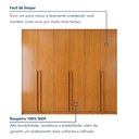 Ver imagem 7 de Guarda Roupa Casal 6 Portas 6 Gavetas 242,6cm Imperiale Premium Marrom/Cinamomo