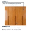 Ver imagem 7 de Guarda Roupa Casal 6 Portas 6 Gavetas 242,6cm Imperiale Premium Marrom/Cinamomo