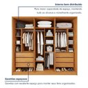 Ver imagem 5 de Guarda Roupa Casal 6 Portas 6 Gavetas 242,6cm Imperiale Premium Marrom/Cinamomo