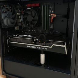 Suporte Ajustável Aduze para Placa de Vídeo Gpu Preto 12cm - 3