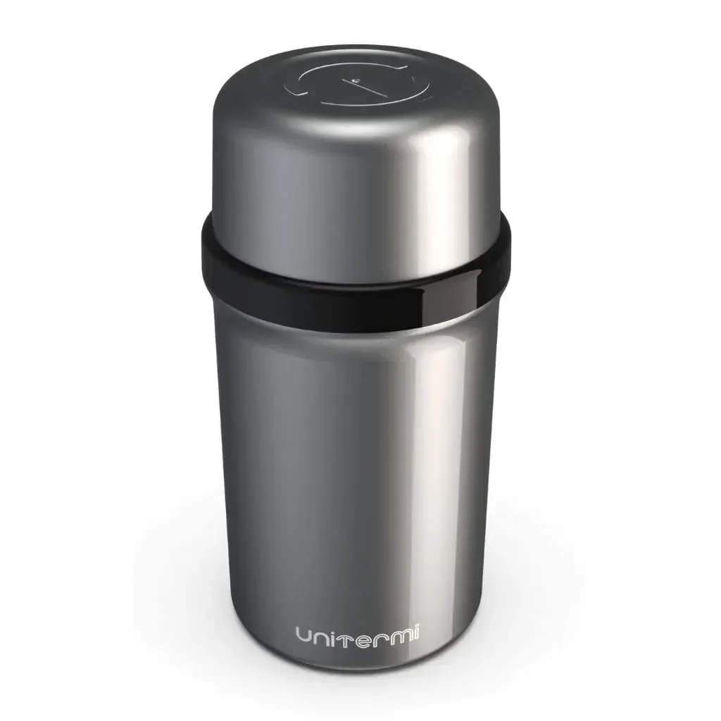 Garrafa Térmica para Chá Café Água Suco Escola - Fano 400ml:prata
