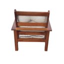 Ver imagem 4 de Poltrona Colonial Cancún de Madeira C/ Almofadas de Jacquard e Poliéster Creme